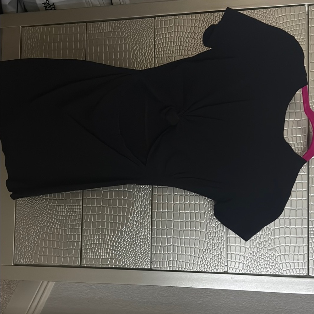 La Hearts Black Sheath Mini Dress